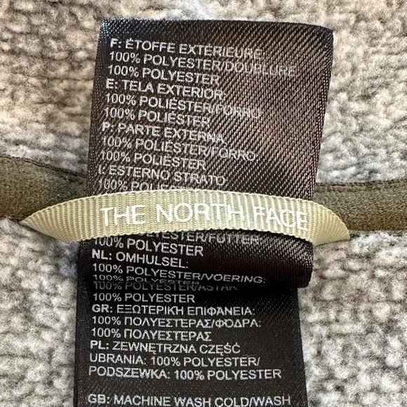 The North Face Crescent Sunset Full Zip Grey Knit Jacket Women’s Size Medium - Picture 10 of 11